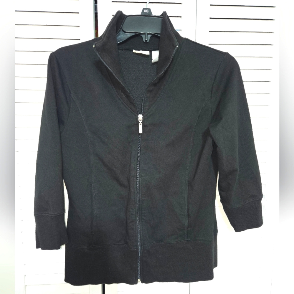 Danskin Now Women's M 3/4 Sleeve Full Zip Athletic Jacket